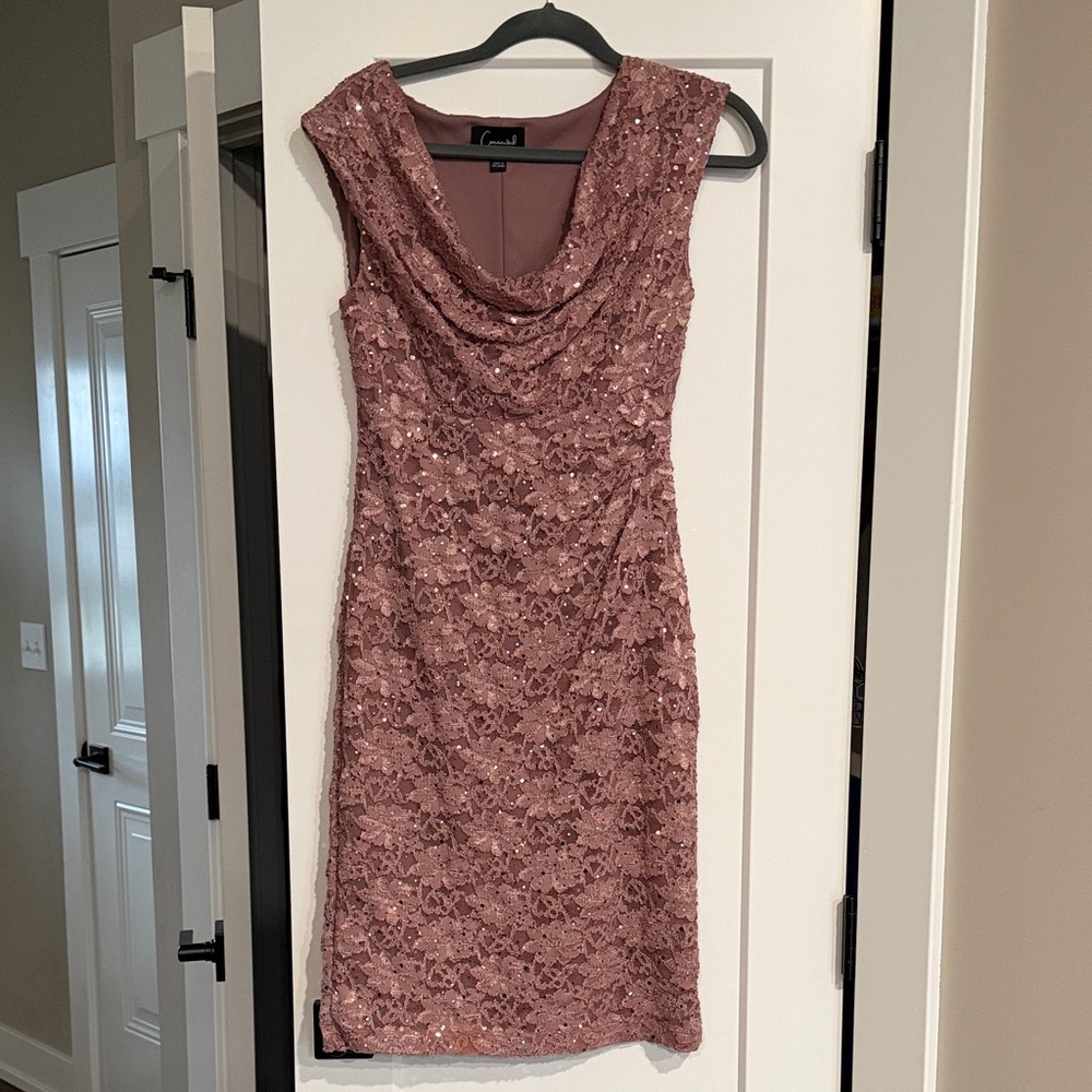Cachet Rose Lace Dress new without tags size 4